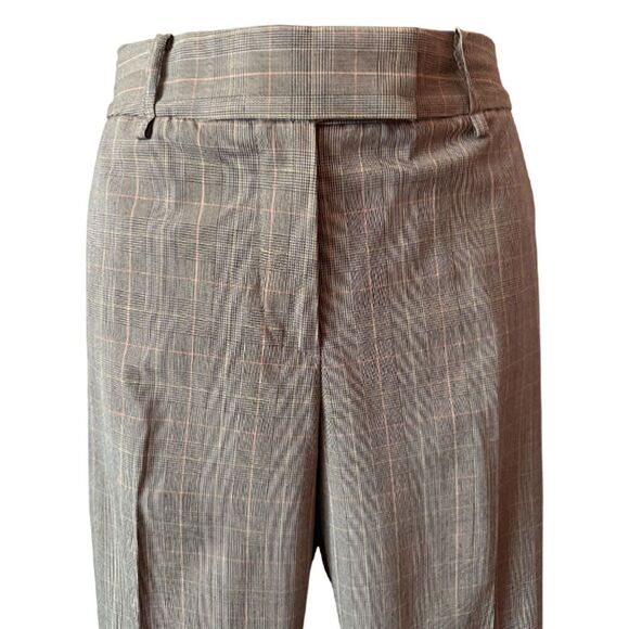 Anne Klein Gray, Beige, Black & Pink Plaid Pantsuit - Picture 7 of 17